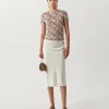 Best Adina T-Shirt Cotton Blend Floral Lace Brown T-Shirts & Tanks | Clothing