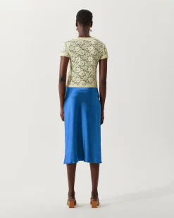Hot Adina T-Shirt Cotton Blend Floral Lace Yellow T-Shirts & Tanks | Clothing