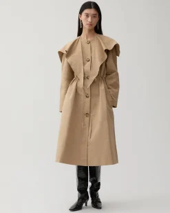 Discount Alana Trenchcoat Taffeta Sand Trenches | Trenches