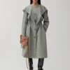 Discount Alana Trenchcoat Taffeta Grey Trenches | Trenches