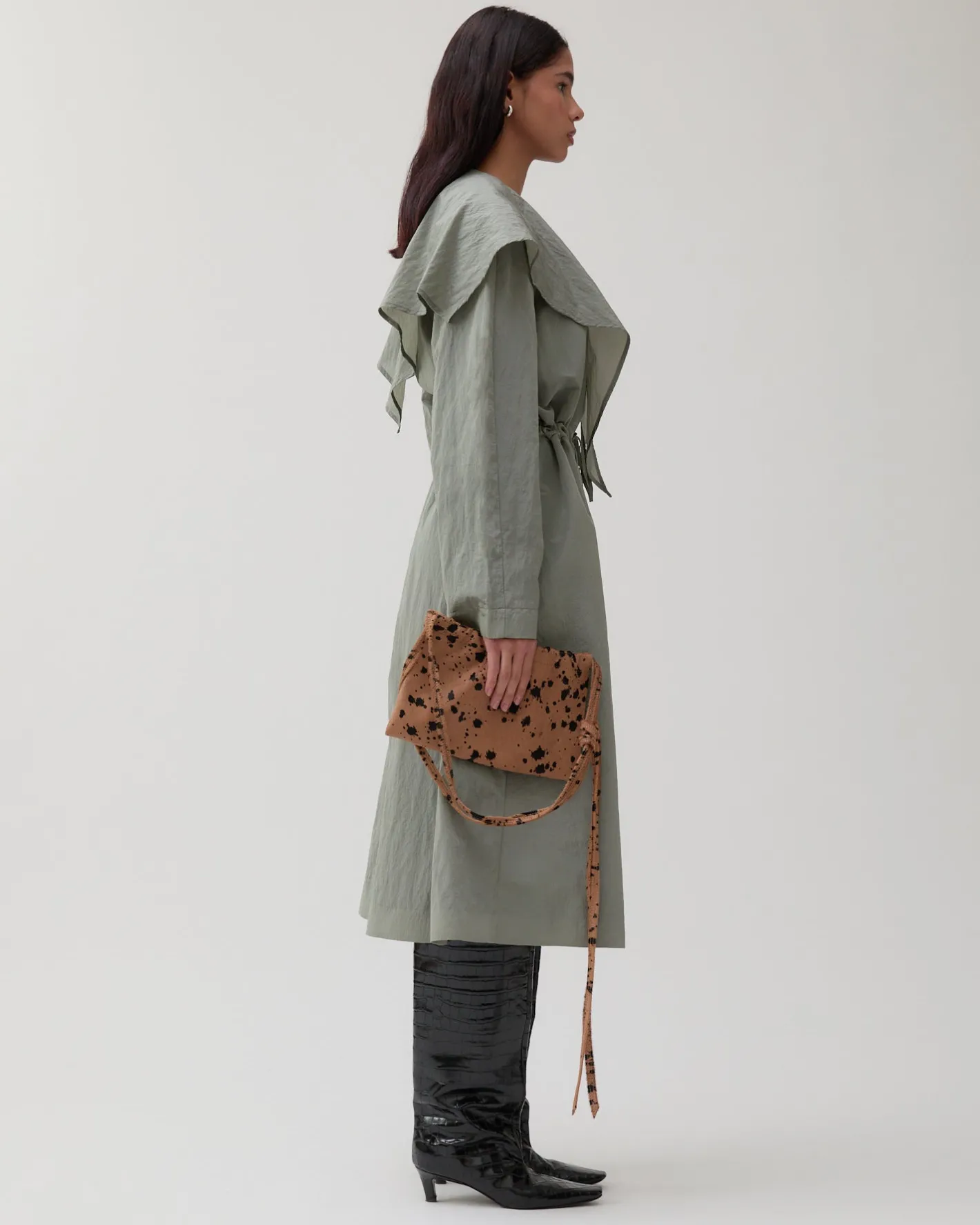 Discount Alana Trenchcoat Taffeta Grey Trenches | Trenches