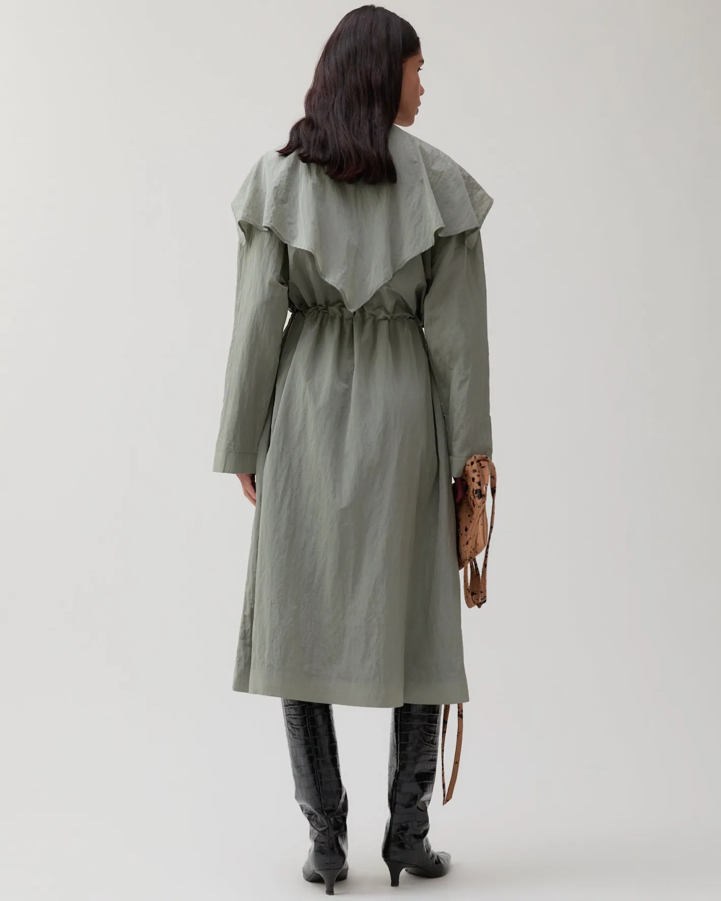 Discount Alana Trenchcoat Taffeta Grey Trenches | Trenches
