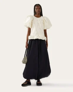 New Alara Blouse Taffeta Cream Shirts & Blouses | Clothing