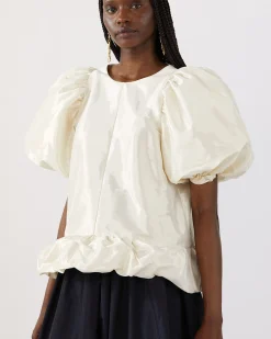 New Alara Blouse Taffeta Cream Shirts & Blouses | Clothing