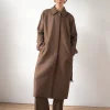 Outlet Alice Coat Wool Check Brown Coats | Coats