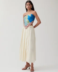 Fashion Alice Skirt Viscose Off-White Skirts | Tailoring