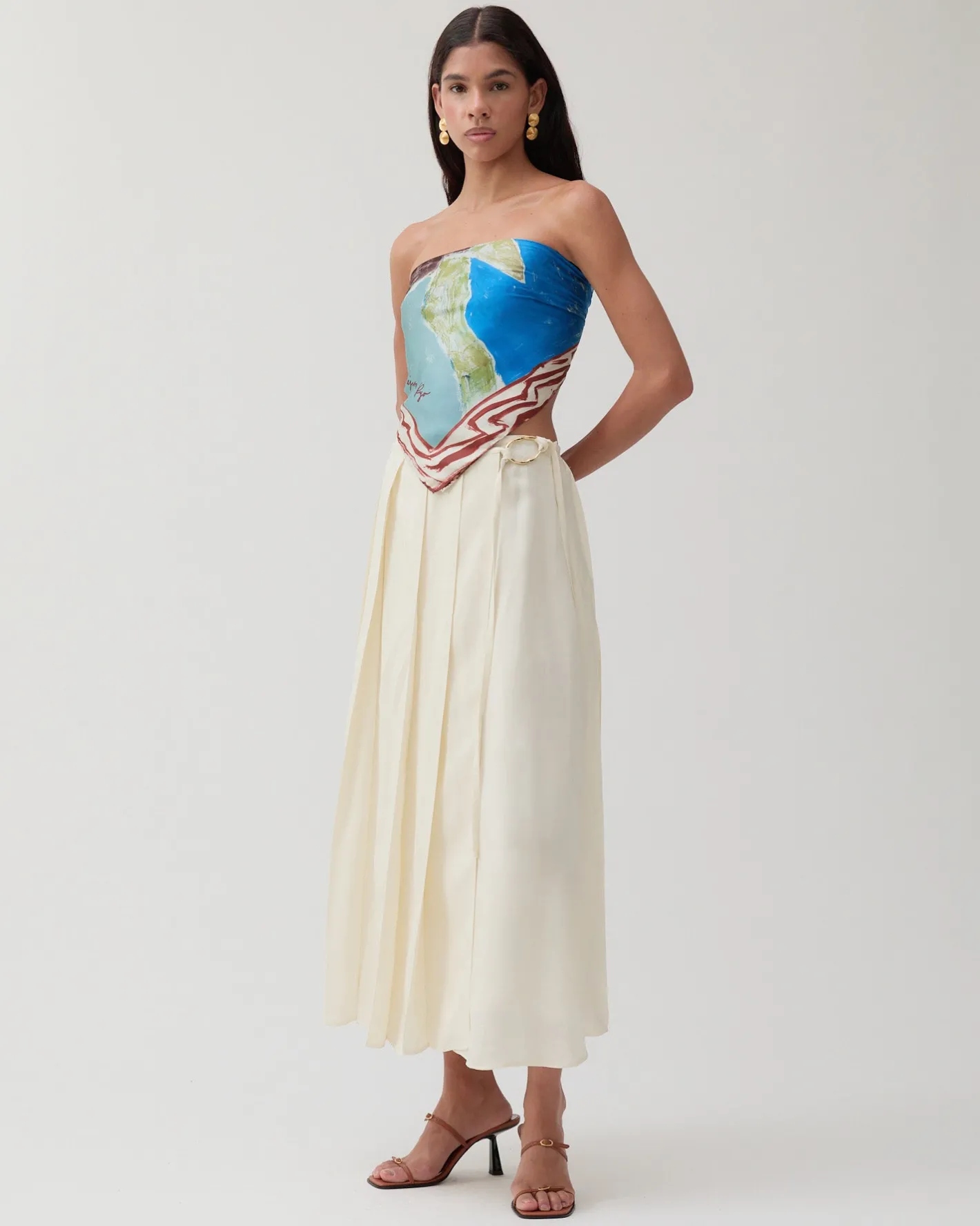 Fashion Alice Skirt Viscose Off-White Skirts | Tailoring