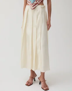 Fashion Alice Skirt Viscose Off-White Skirts | Tailoring