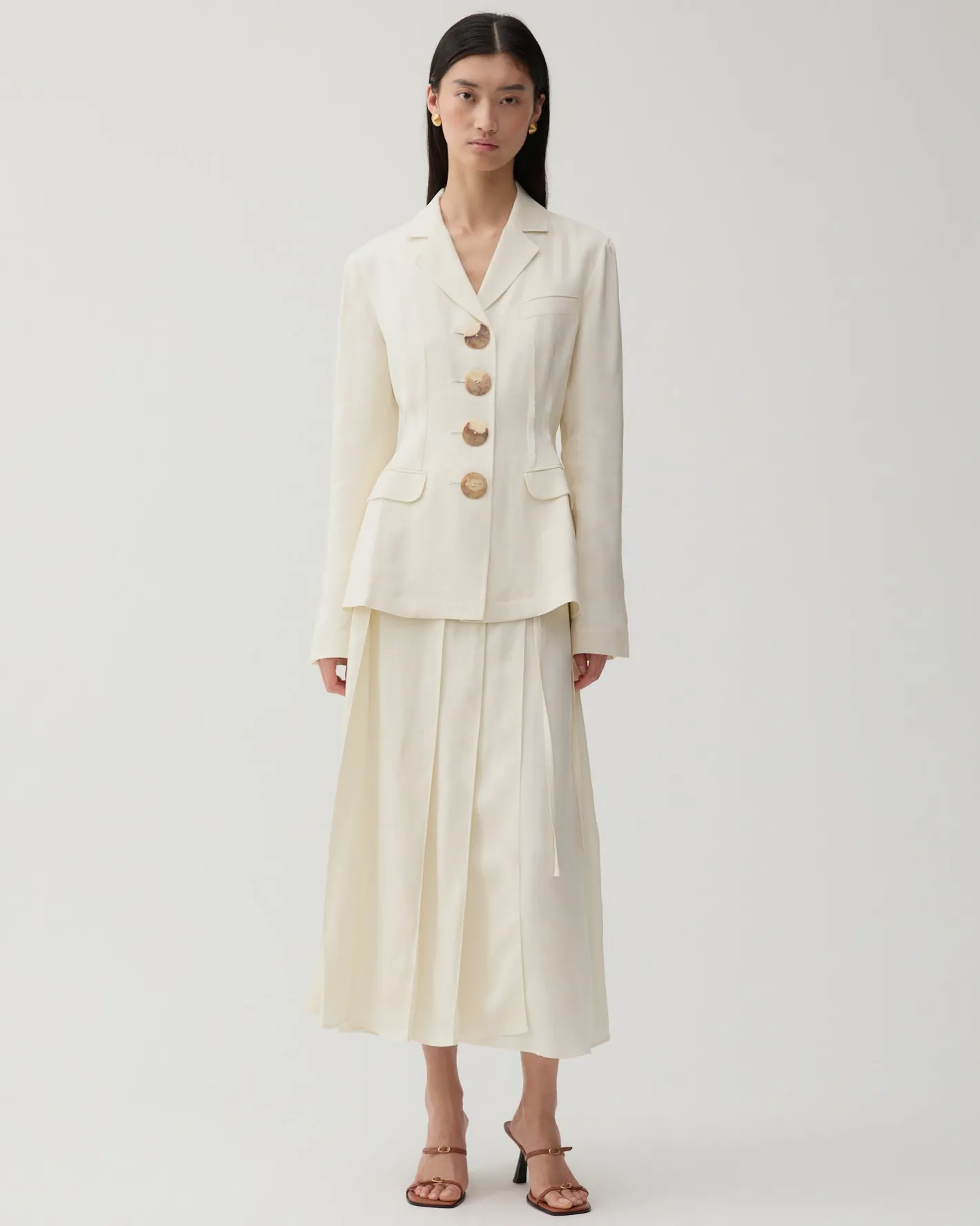 Fashion Alice Skirt Viscose Off-White Skirts | Tailoring