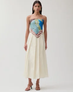 Fashion Alice Skirt Viscose Off-White Skirts | Tailoring