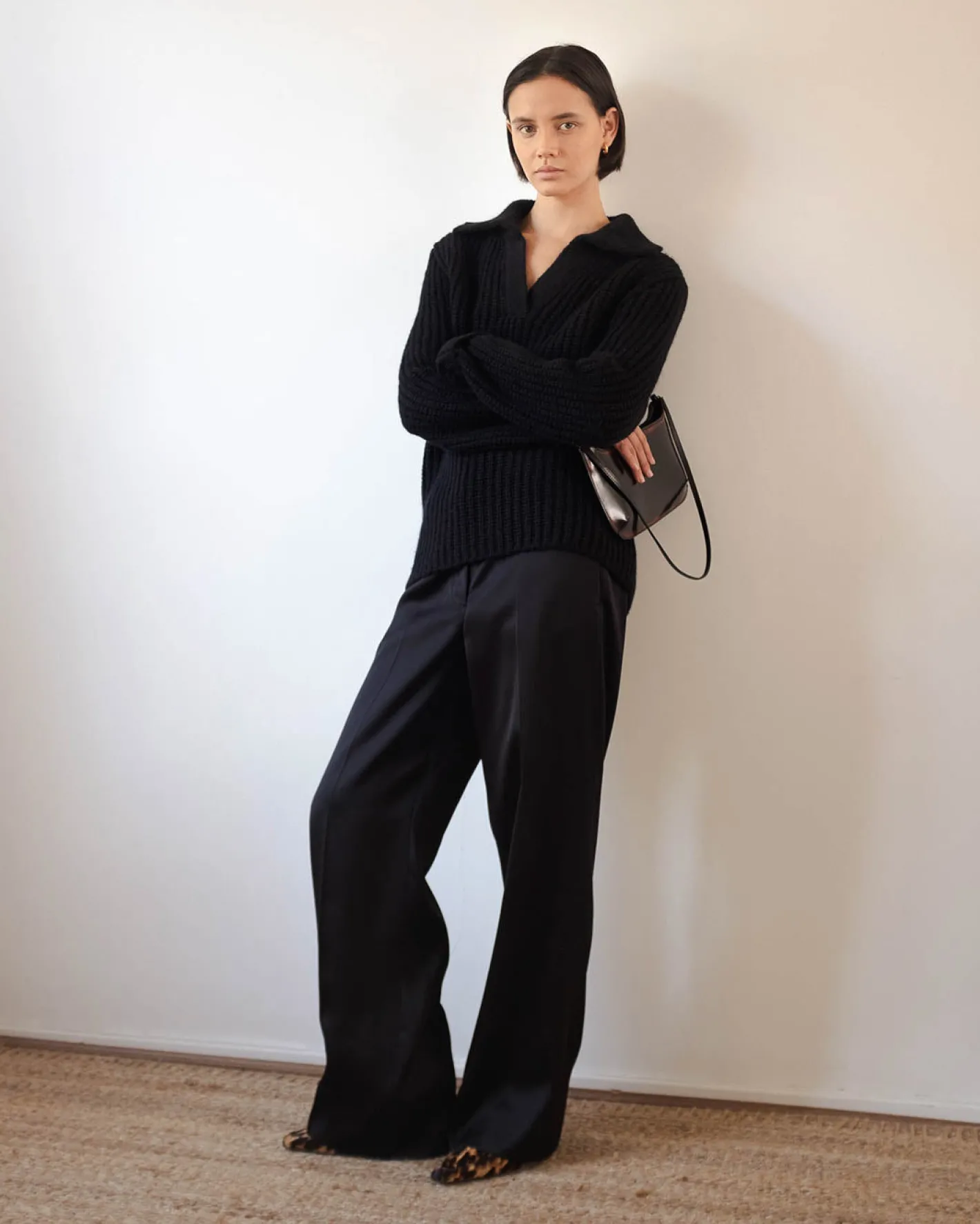 Hot Alison Sweater Chunky Alpaca Black Knitwear | Clothing
