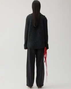New Alison Sweater Chunky Alpaca Dark Grey Knitwear | Clothing