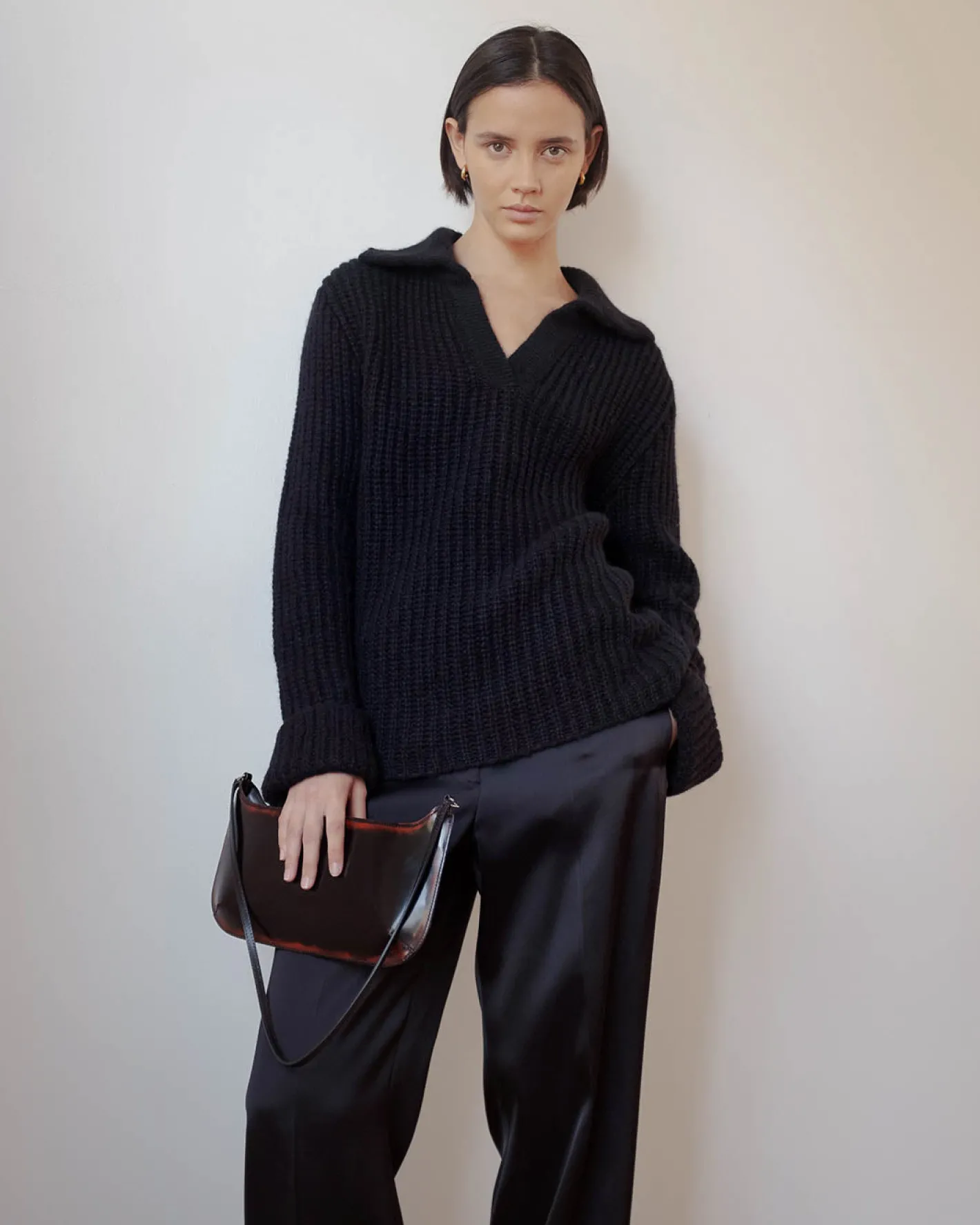 Hot Alison Sweater Chunky Alpaca Black Knitwear | Clothing