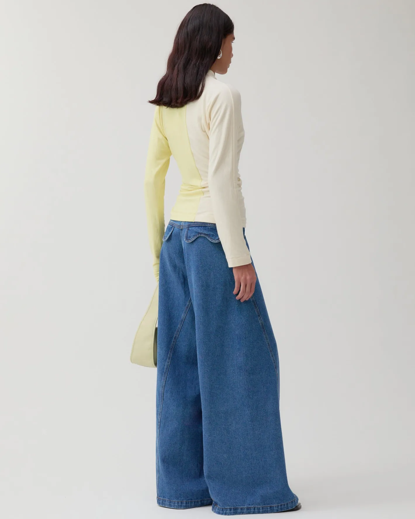 Hot Analyn Top Tencel Blend Jersey Yellow T-Shirts & Tanks | Clothing