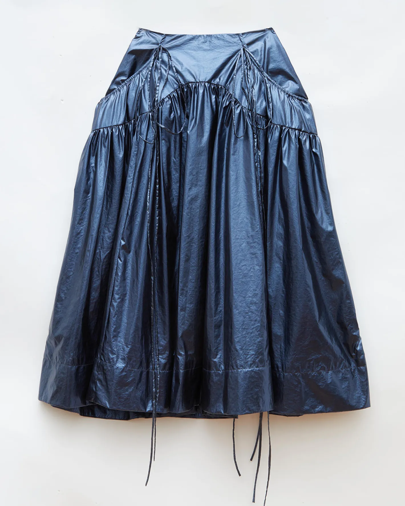 Online Anika Skirt Lamé Metallic Navy Skirts | Clothing