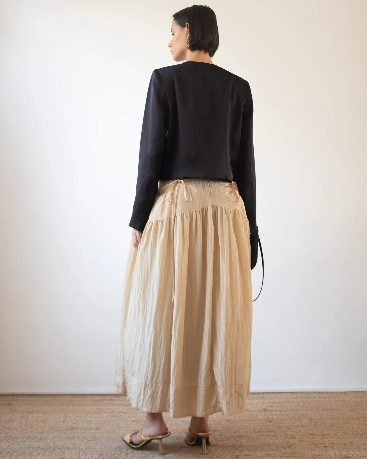 Hot Anika Skirt Viscose Blend Sand Skirts | Clothing