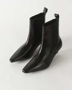 Clearance Ankle Boot Leather Nero Boots