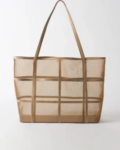 Discount Ariah Tote Mesh + Leather Cappuccino Everyday
