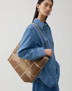 Discount Ariah Tote Mesh + Leather Cappuccino Everyday