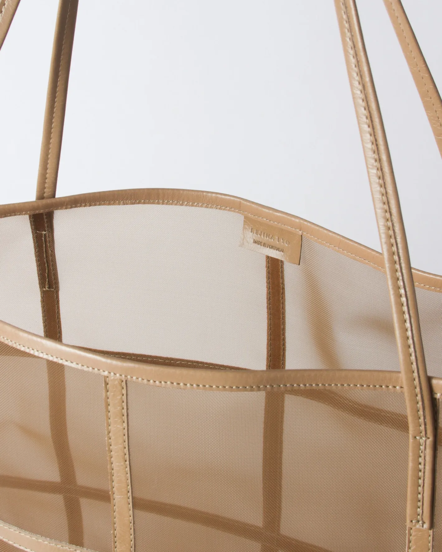 Discount Ariah Tote Mesh + Leather Cappuccino Everyday