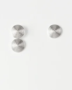 Sale Asymmetric Spin Earrings Silver Plated Earrings