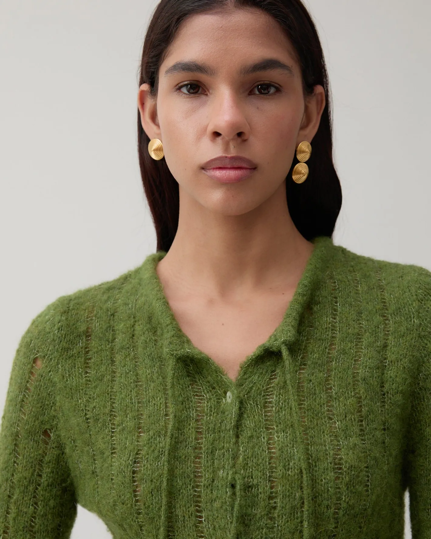 Fashion Asymmetric Spin Earrings Gold Plated Earrings
