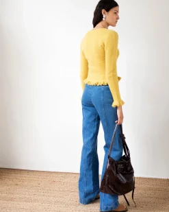Hot Athena Trousers Organic Cotton Denim Blue Trousers | Denim