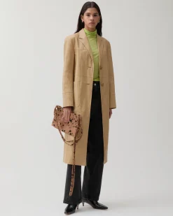 Best Atlas Coat Faux Leather Beige Coats | Coats