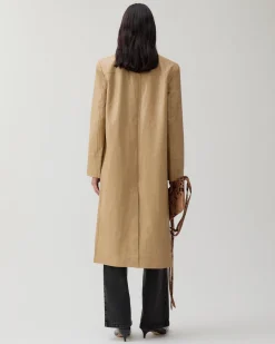 Best Atlas Coat Faux Leather Beige Coats | Coats