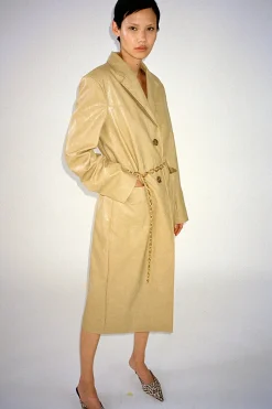 Best Atlas Coat Faux Leather Beige Coats | Coats
