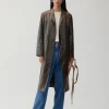 New Atlas Coat Faux Leather Distressed Brown Coats | Coats