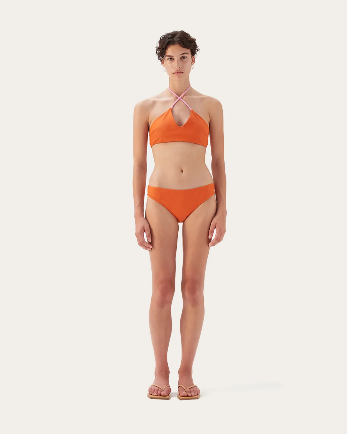 Fashion Ava Bikini Brief Recycled Nylon Paprika Swimwear