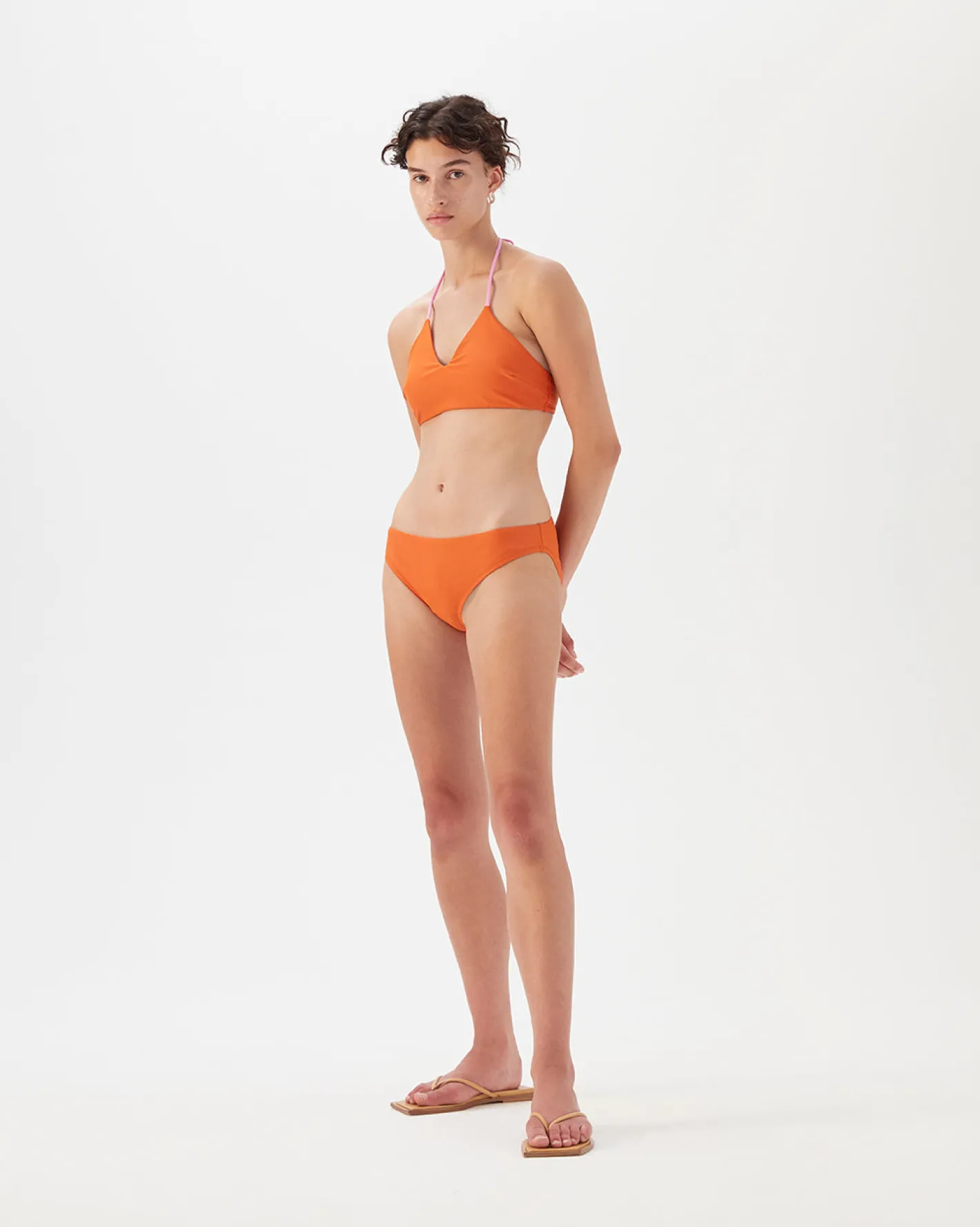Fashion Ava Bikini Brief Recycled Nylon Paprika Swimwear