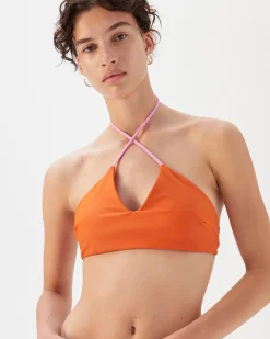 Fashion Ava Bikini Brief Recycled Nylon Paprika Swimwear