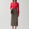 Clearance Avery Skirt Tencel Blend Grey Skirts | Clothing