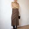 Best Avery Skirt Wool Check Brown Skirts | Clothing