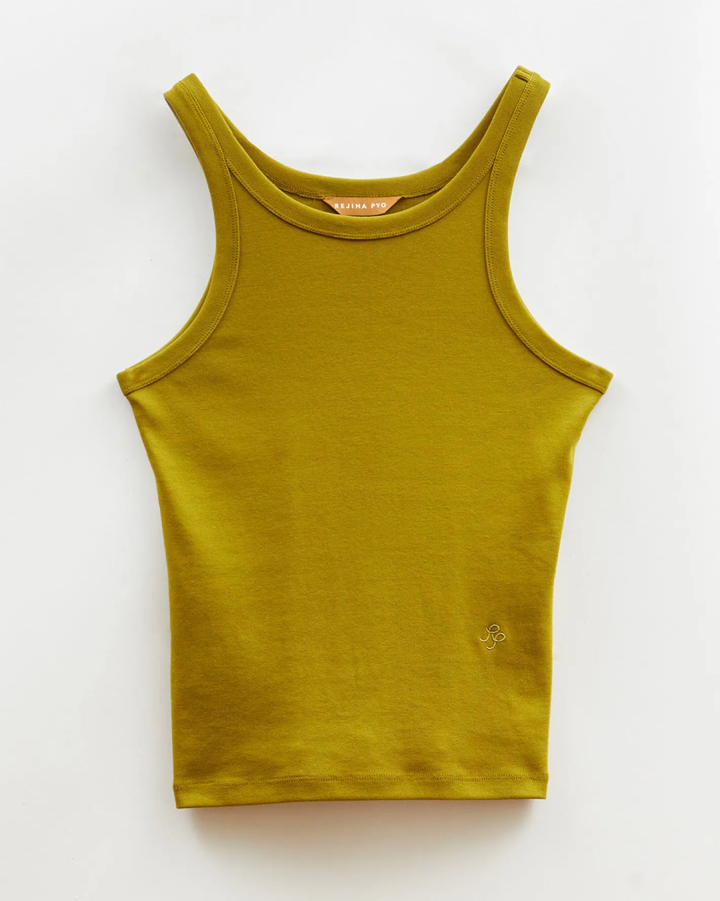 New Bailey Tank Cotton Blend Jersey Green T-Shirts & Tanks | Clothing