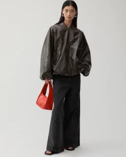 Online Becca Jacket Faux Leather Distressed Brown Jackets | Jackets