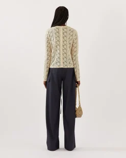 Outlet Bibi Top Floral Lace Cream T-Shirts & Tanks | Clothing