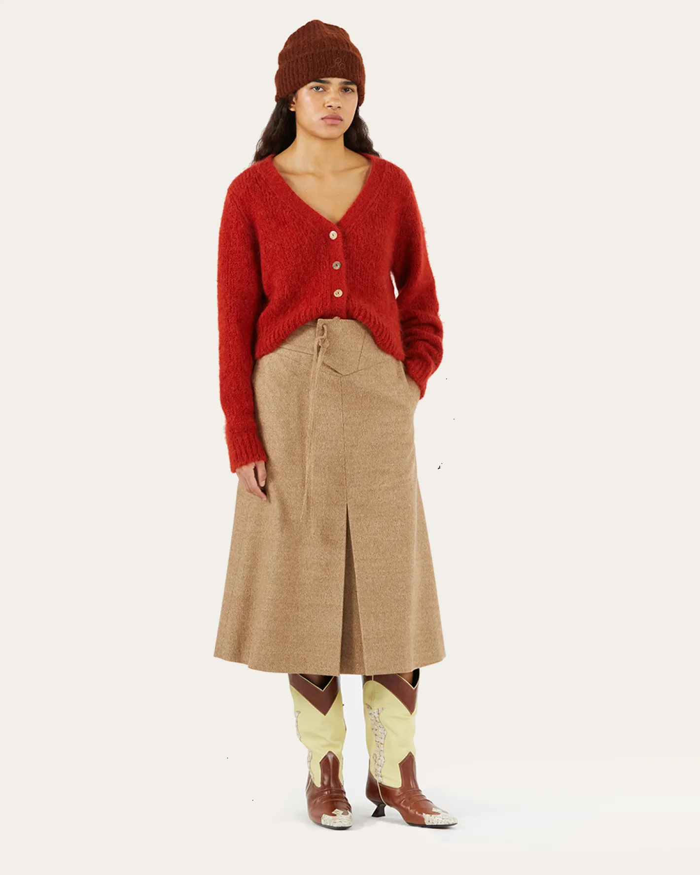 Sale Boone Skirt Alpaca Wool Blend Speckle Skirts | Tailoring
