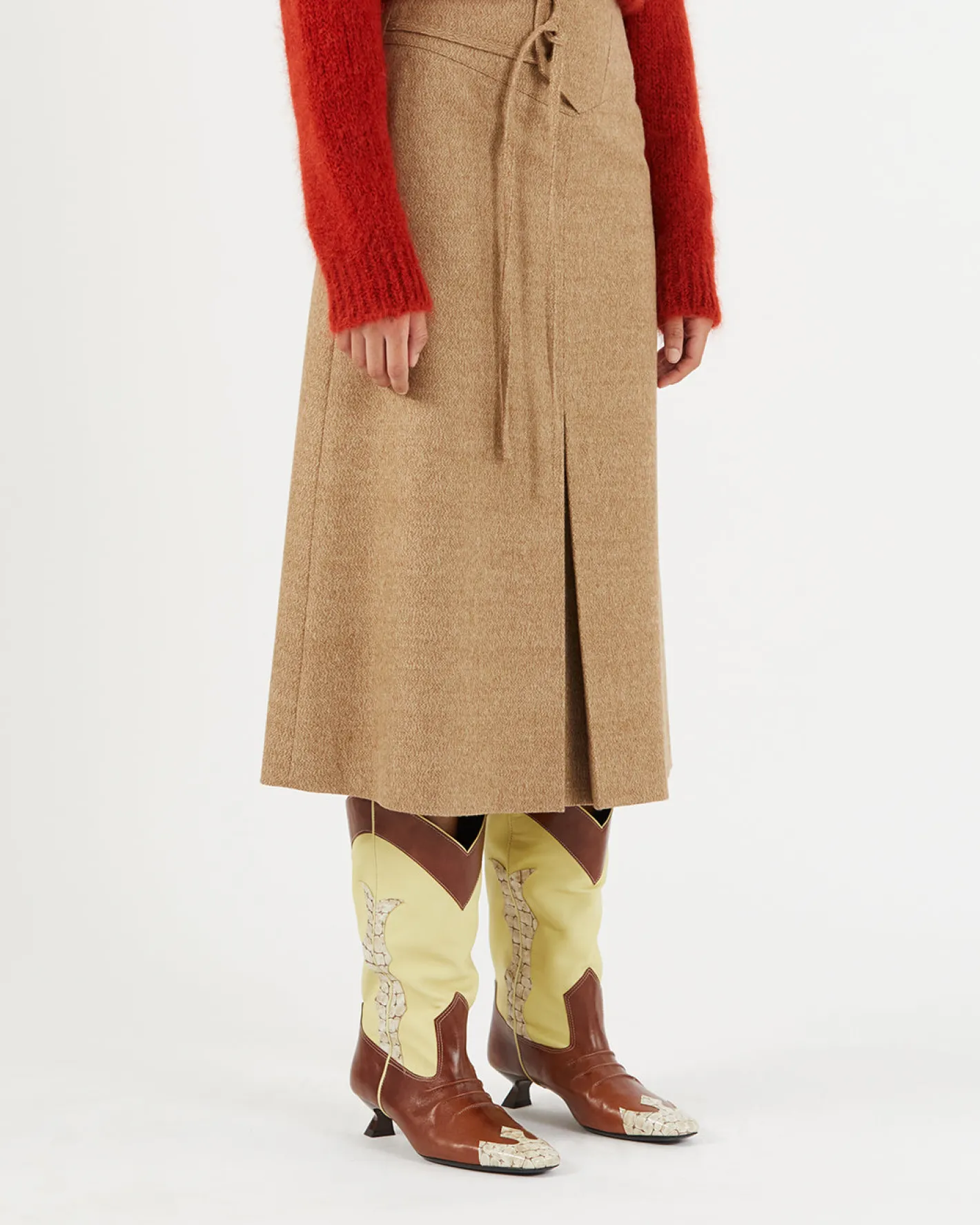 Sale Boone Skirt Alpaca Wool Blend Speckle Skirts | Tailoring