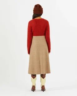 Sale Boone Skirt Alpaca Wool Blend Speckle Skirts | Tailoring