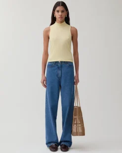 Online Bryn Top Tencel Yellow T-Shirts & Tanks | Clothing