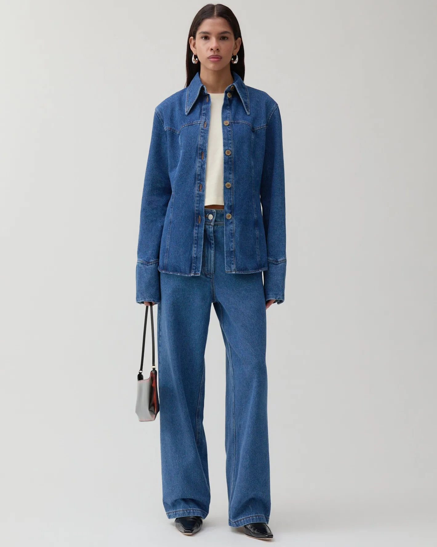 Online Camilla Shirt Organic Cotton Denim Blue Shirts & Blouses | Denim