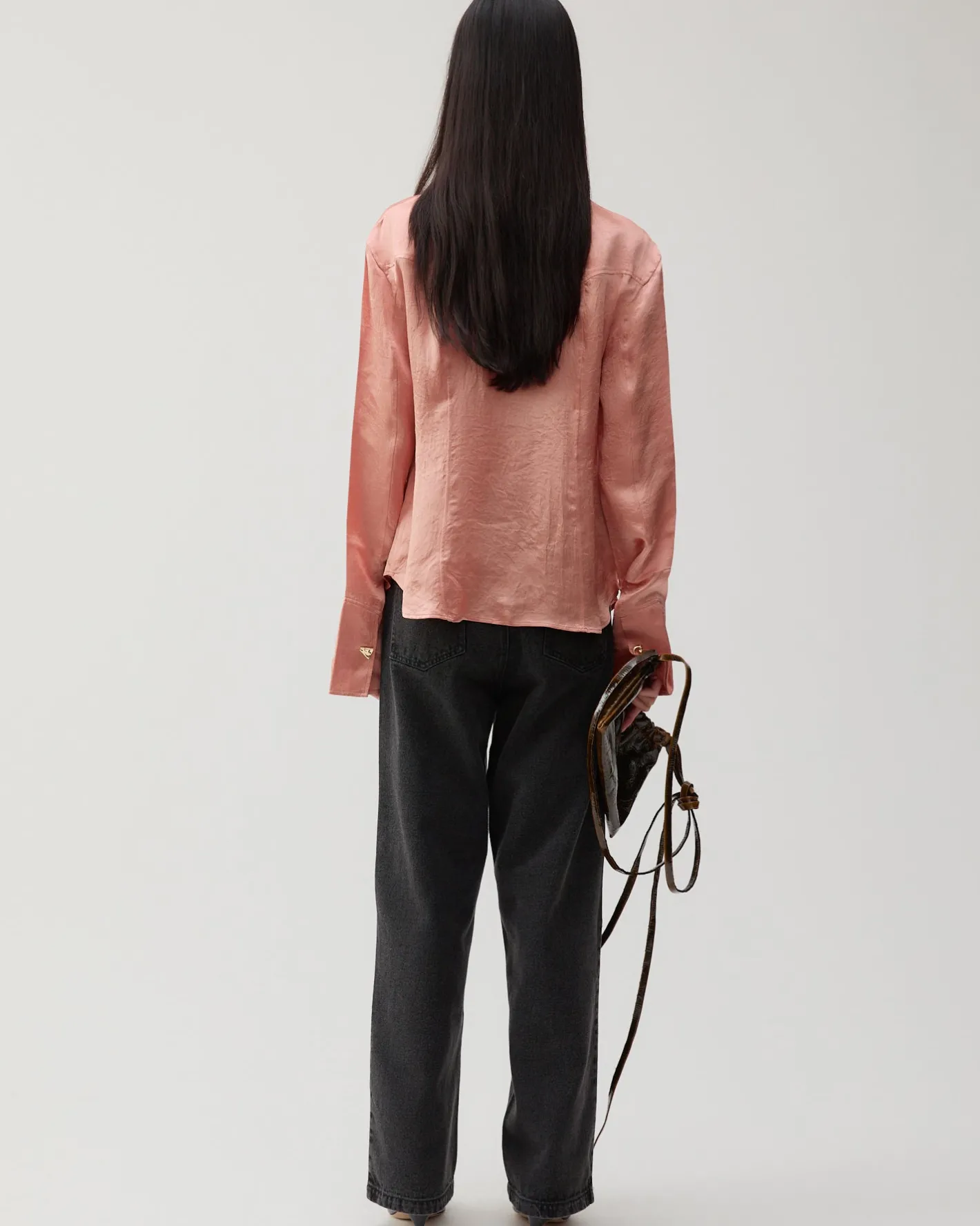 Online Camille Shirt Acetate Satin Pink Shirts & Blouses | Clothing