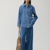 New Caprice Shirt Organic Cotton Denim Indigo Shirts & Blouses | Denim