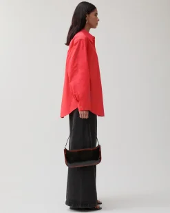 Fashion Caprice Shirt Organic Cotton Red Shirts & Blouses | Clothing