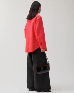 Fashion Caprice Shirt Organic Cotton Red Shirts & Blouses | Clothing