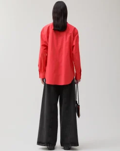 Fashion Caprice Shirt Organic Cotton Red Shirts & Blouses | Clothing
