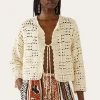 Fashion Caro Cardigan Organic Cotton Cream Knitwear | Clothing
